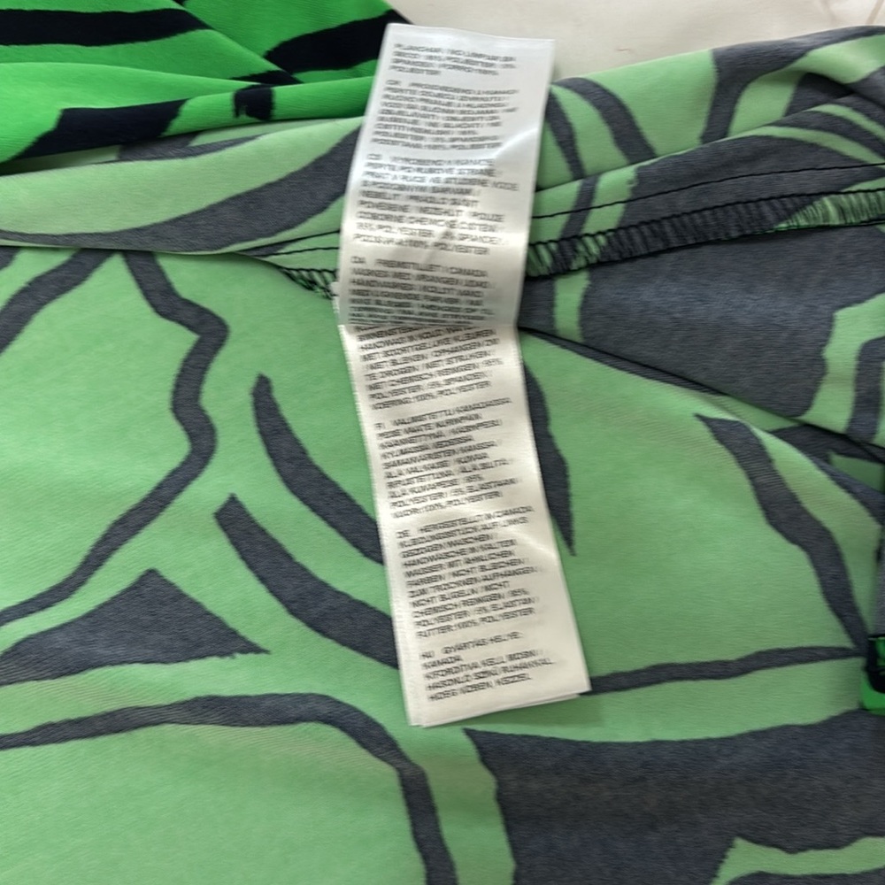 Joseph Ribkoff Floral Wrap Dress US 10 UK 12 Green Navy Midi Slit Vacation Soft - Picture 13 of 15